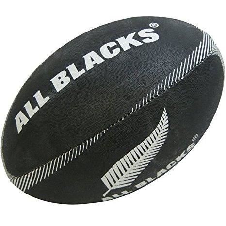 Ballon de rugby - GILBERT - Supporter All Blacks Midi - Noir et blanc - Mixte - Adulte/Enfant