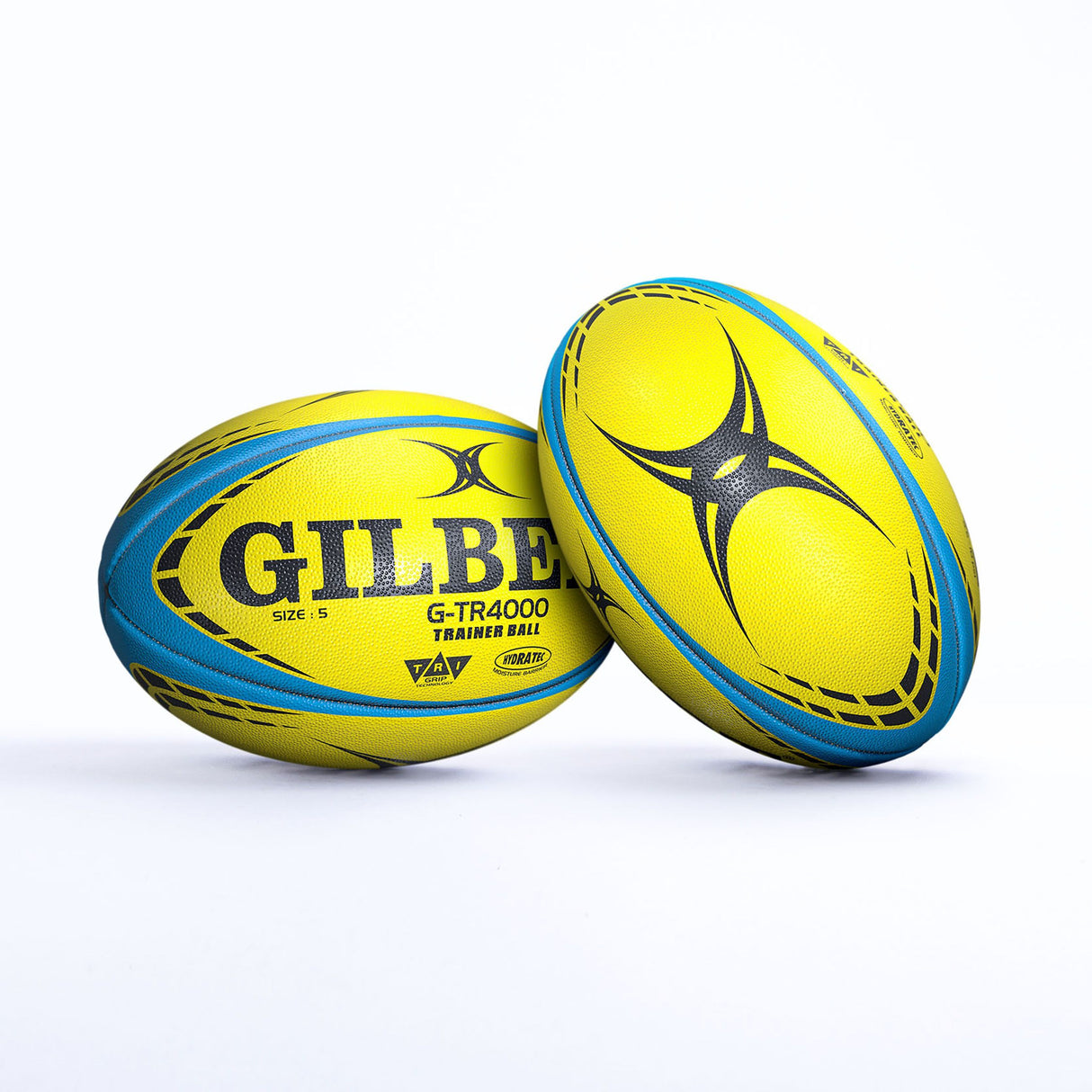 Ballon de rugby d'entrainement - GTR4000 - Fluo - GILBERT - Taille 5