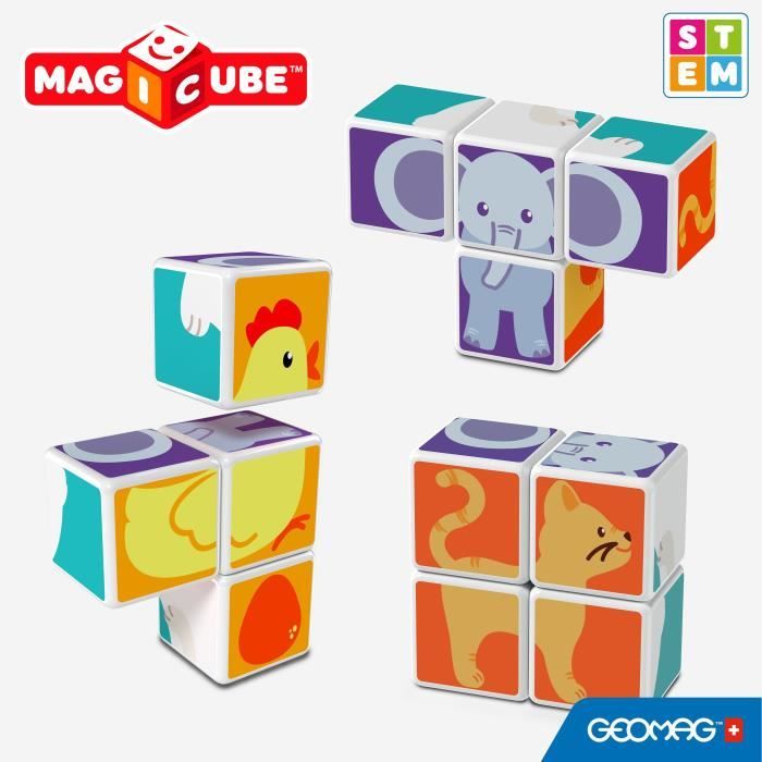 MAGICUBE Animaux Amis (4 Cubes)