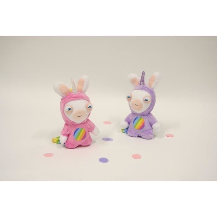 Gipsy Toys - Lapins CrÈtins Licorne - Lapicorne Rose Sonore - 18 cm