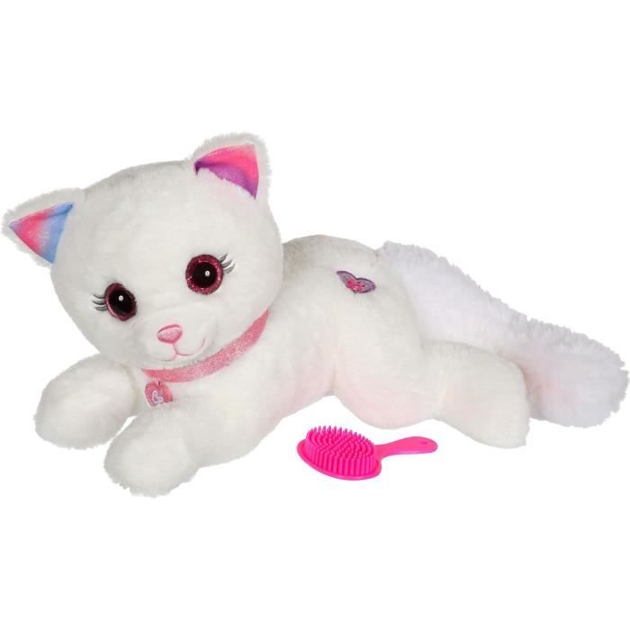 Gipsy Toys - Cuty Bella Fashionista - Peluche Interactive Chat Toute Douce Qui s'illumine au Rythme de Jolies Mélodies - 30 cm