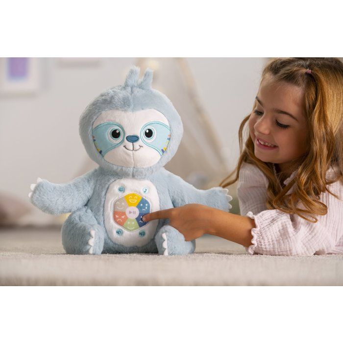 Gipsy Toys - Siméon, Mon Conteur d'Emotions - Peluche interactive musicale et conteuse d'histoires - 28 cm