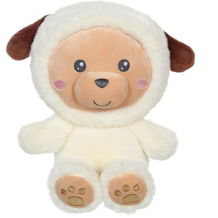 Peluche Chien Hoody Pets†- GIPSY TOYS - Creme,†24 cm