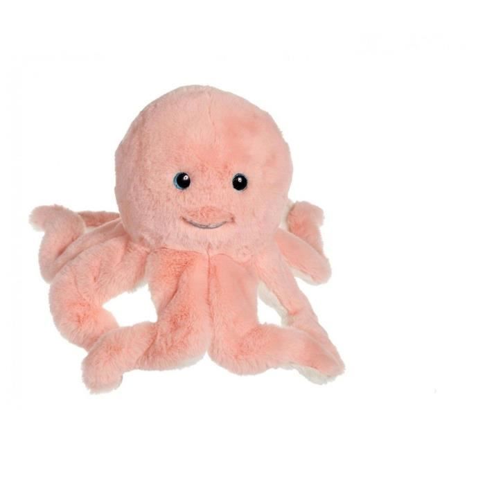 Peluche Pieuvre - GIPSY TOYS - Rose, 32 cm