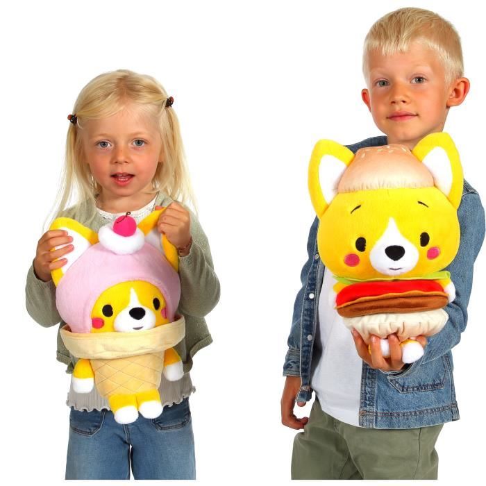 Peluche Little Corgi Cuties - GIPSY TOYS - 30 cm - Glace