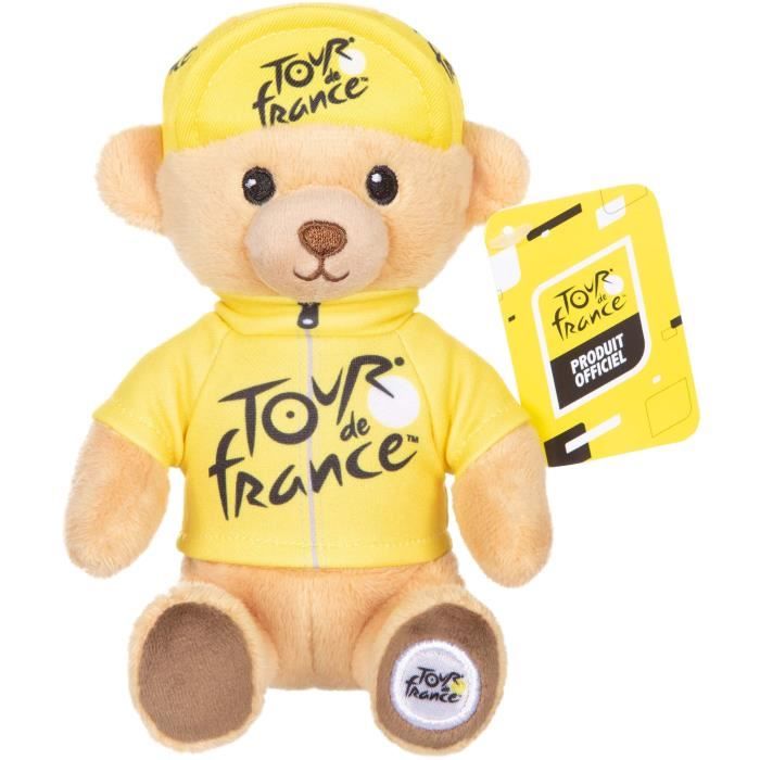 Peluche - GIPSY TOYS - Tour De France - OURS MAILLOT JAUNE 15 CM