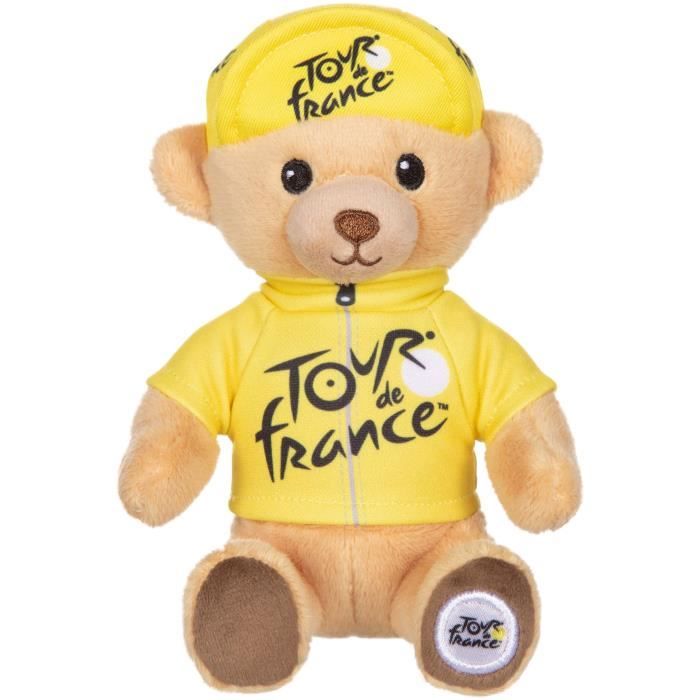 Peluche - GIPSY TOYS - Tour De France - OURS MAILLOT JAUNE 15 CM