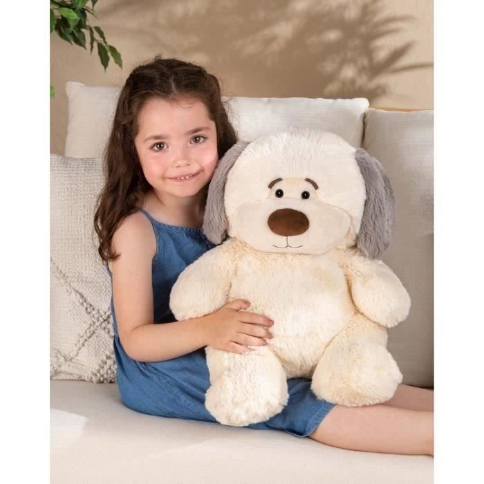 Peluche chien Chubby Dog - GIPSY TOYS - 40 cm Beige