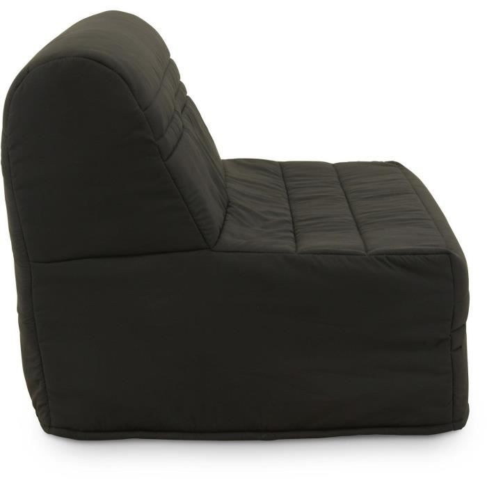 Banquette BZ Joe - Tissu gris anthracite - 3 places - L 143 x P 97 cm - Couchage 140 x 190 cm