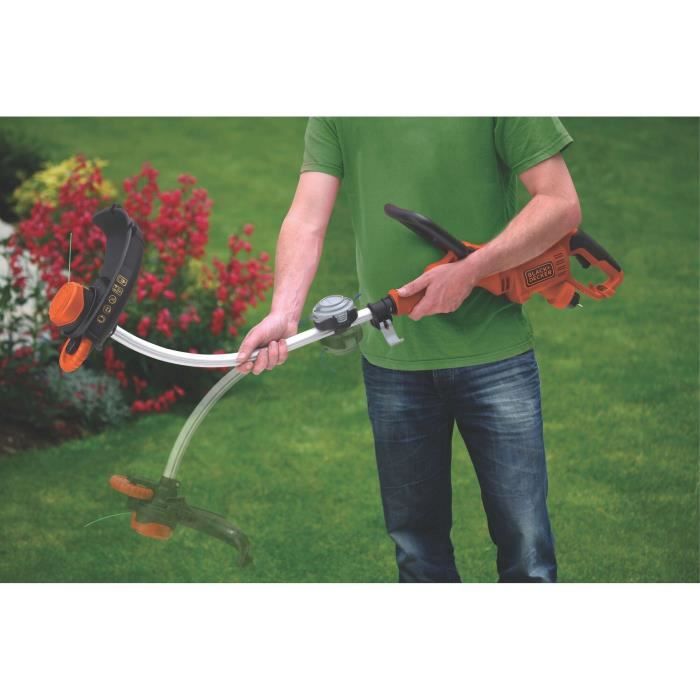 Coupe-bordure électrique BLACK+DECKER - GL9035-QS - 900W - 35 cm - Filaire - tete pivotante - tube télescopique