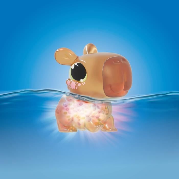 Animagic - GOLIATH - Let's Glo Capybara Spa Time - Animal intéractif - Marron