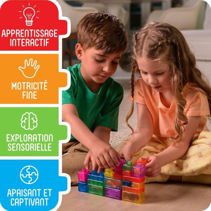 Coffret briques - Jeu de construction - JELLY BLOX - GOLIATH - 24 pieces - Des 2 ans