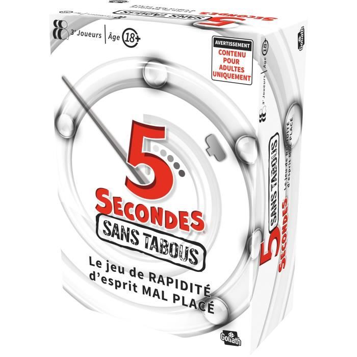 5 secondes sans tabous - Jeu d'ambiance - GOLIATH - Des 18 ans