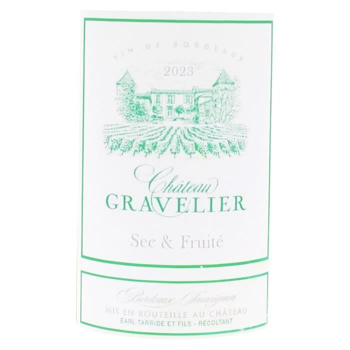 Château Gravelier 2023 Bordeaux - Vin blanc de Bordeaux