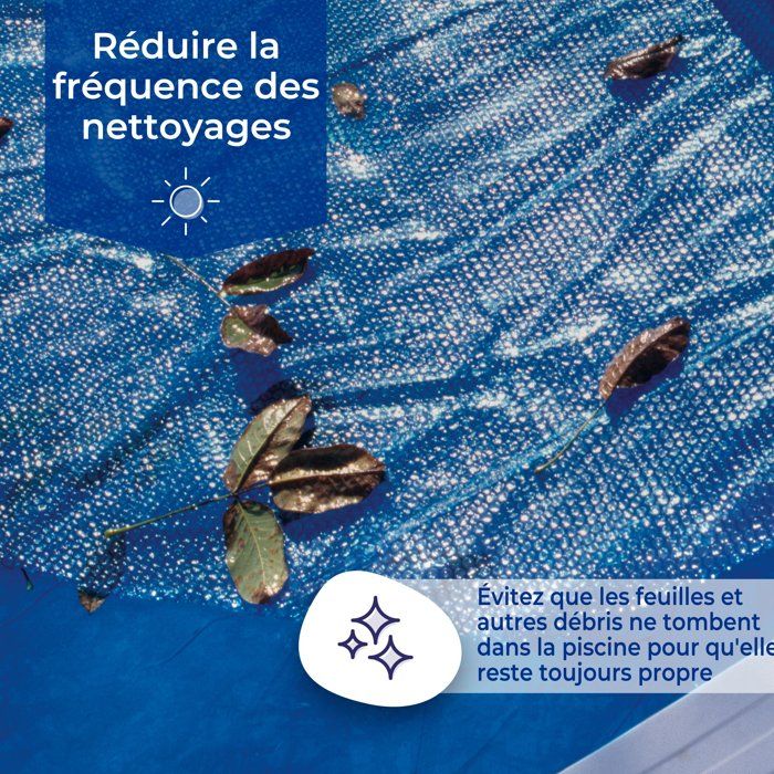 Bâche été a bulles - GRE - 180 µ - Piscine 6,00 x 3,00 m - Pour piscine acier/résine, tubulaire ou auto portante
