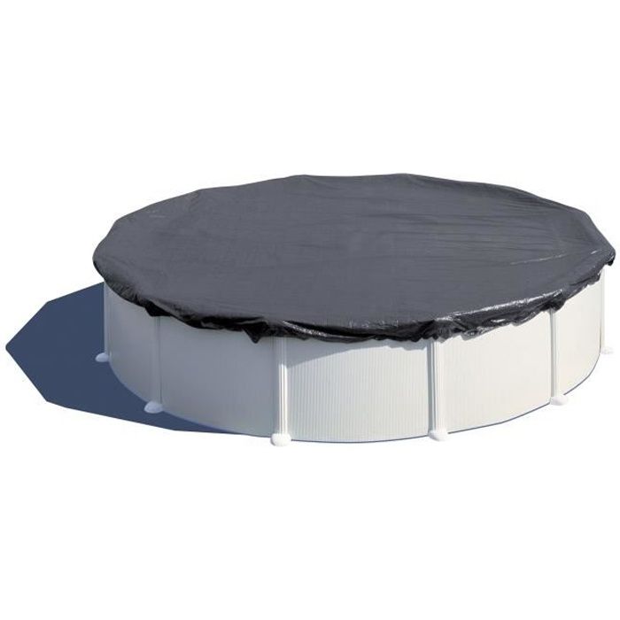 GRE - B‚che d'hivernage pour piscine tubulaire hors-sol ronde ÿ4/4,6m - 180g/m≤ en polyÈthylene