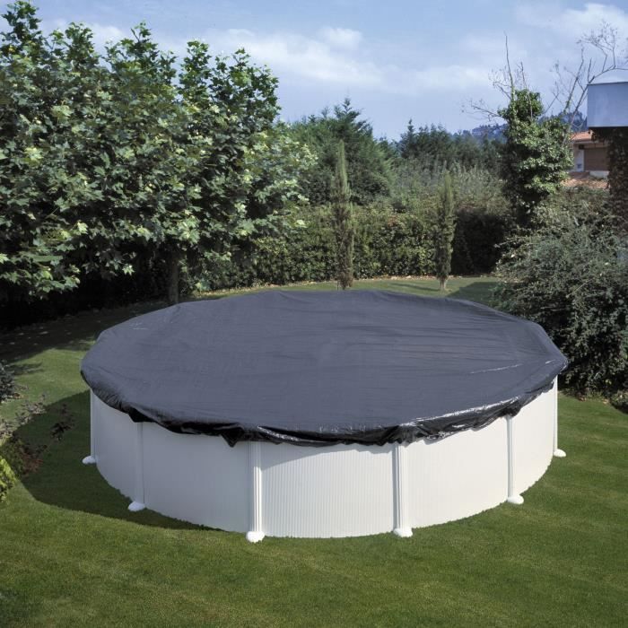 GRE - B‚che d'hivernage pour piscine tubulaire hors-sol ronde ÿ4/4,6m - 180g/m≤ en polyÈthylene