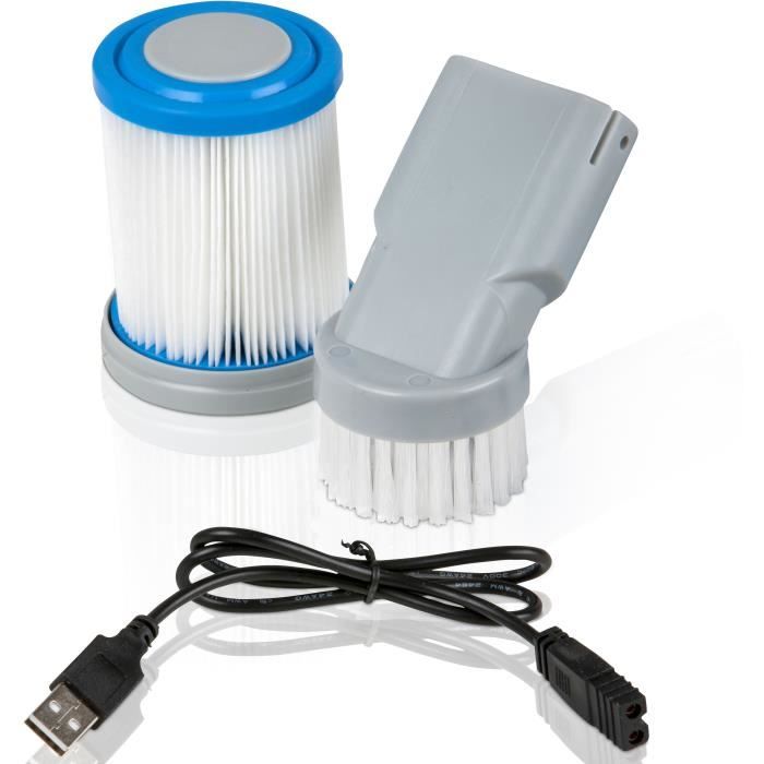 GRE - Nettoyeur de fond a batterie pour spas et piscines hors-sol - …quipÈ d'un filtre a cartouche