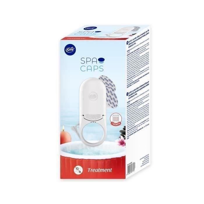 GRE - Doseur SPA CAPS - Désinfection pour spa gonflable Intex ou Bestway - Sans contact avec les produits chimiques