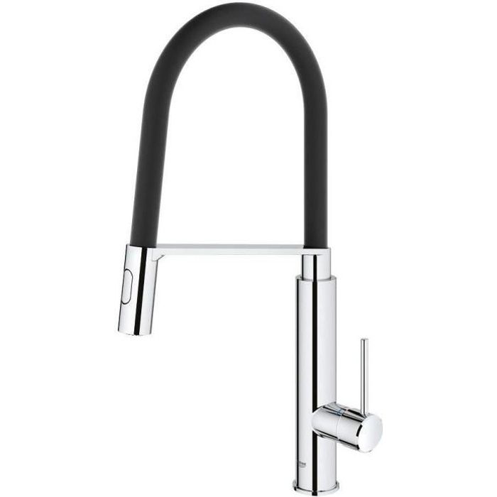 GROHE Mitigeur évier Concetto 31491000 - Bec orientable professionnel - Rotation 360° - Limiteur de température et de débit -