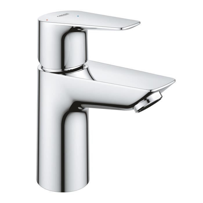 Mitigeur lavabo salle de bains - GROHE - Monotrou - Chromé - Economie d'eau