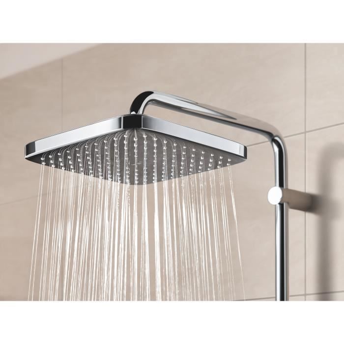 GROHE - Vitalio Comfort 250 - Douche de tete carrée 250mm - Jet uniforme - Anti-calcaire