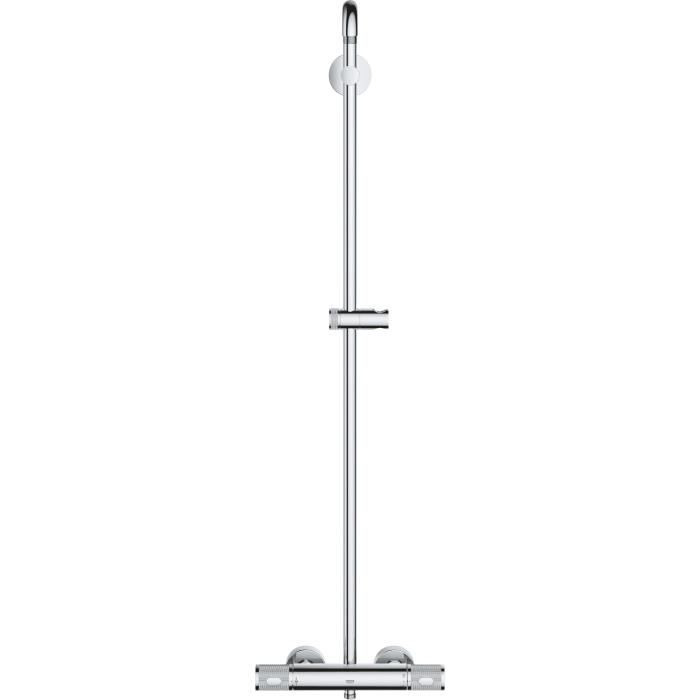 GROHE Colonne de douche mitigeur thermostatique Vitalio Joy 260, tete de douche 260mm, douchette 3 jets, chromé, 26403002