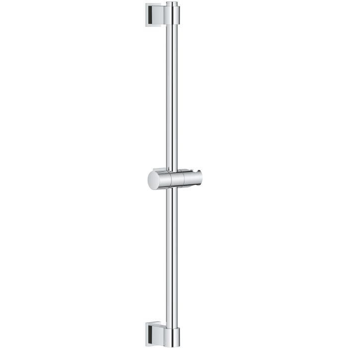 Barre de douche - GROHE Vitalio Universal 27724001 - 60cm - Ř 22 mm - Fixation supérieure réglable - A coller ou a visser - Chromé