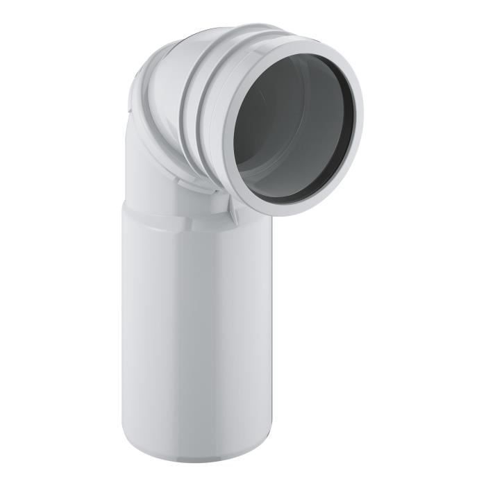 Pipe d'évacuation WC - GROHE - Orientable 90° - Rapid SL - Pour réservoirs encastrés universels ou les bâtis-supports équipés