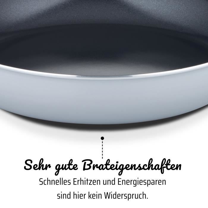Poele professionnelle - GSW - PRO BASIC - 24 cm - Induction - Aluminium épais forgé - Qualité gastronomie