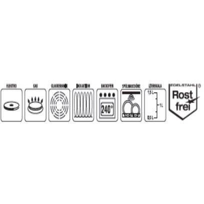 Faitout - GSW - RIGO - 24 cm - Induction - Acier inoxydable