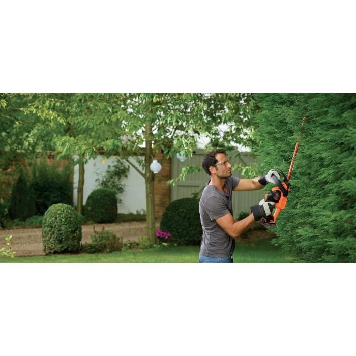 Taille-haies électrique sans fil - BLACK&DECKER - GTC18452PCB-XJ - 18V - Lame 45cm - Sans batterie