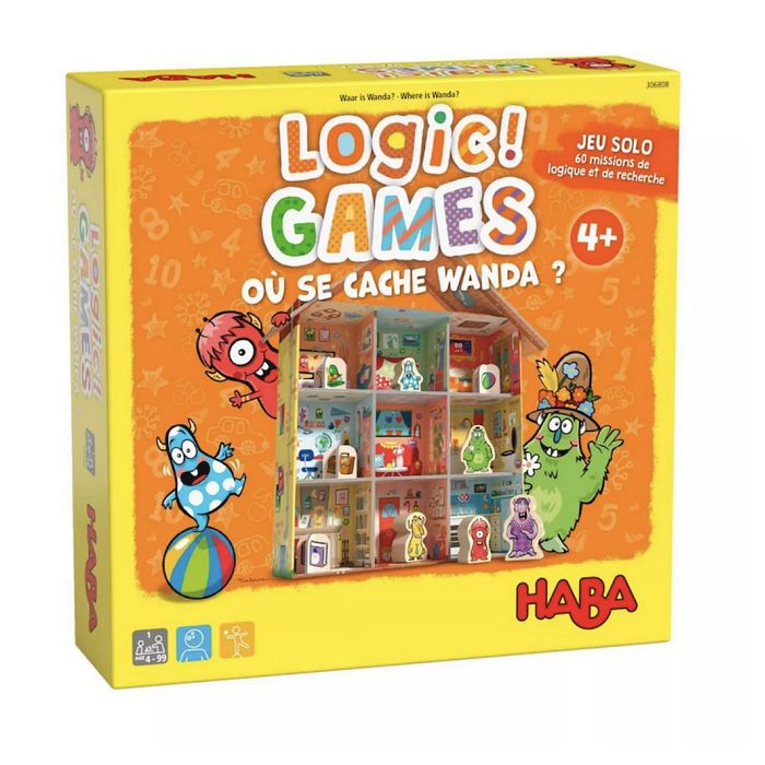 HABA - Logic! GAMES Où se cache Wanda - Jeu de logique - Jeux de Société Enfant 4 ans et +