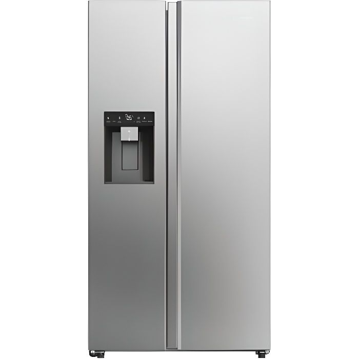 Réfrigérateur Américain - HAIER - HSW59F18EIMM - Classe E - 601 L - 36 dB - Platinium