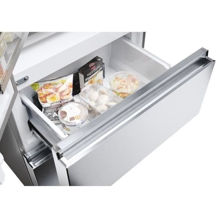 Réfrigérateur Multi-Portes - HAIER - HFR5720EWMG - Classe E - 477 L (337+140) - 37 dB - Silver