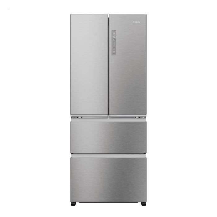 Réfrigérateur multi-portes - HAIER - HFR3718ENMM - Classe E - 402 L (262 + 140) - 37 dB - Inox