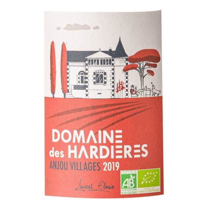 Domaine des Hardieres 2019 Anjou Villages - Vin rouge de la Val de Loire - Bio