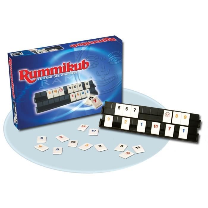 RUMMIKUB Chiffres, Jeu de societe de reflexion, Jeu de plateau type educatif, Version francaise