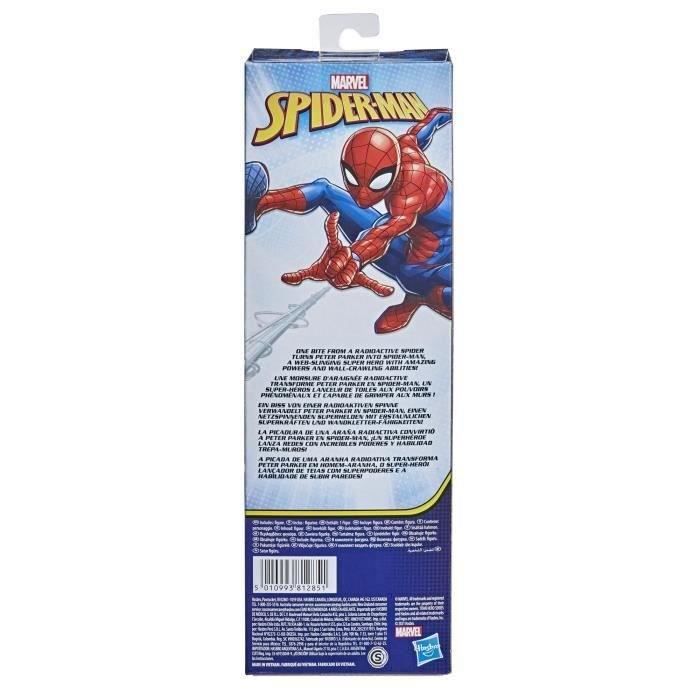 Figurine Spider-Man 30 cm, Jouet Titan Hero Series pour enfant, des 4 ans, Marvel Spiderman