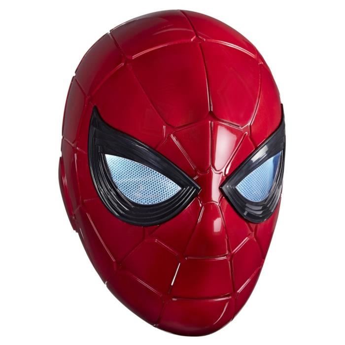 Casque Èlectronique IronSpider avec yeux lumineux, 6 rÈglages de luminositÈ et taille ajustable, Marvel Legends Series Spider-Man