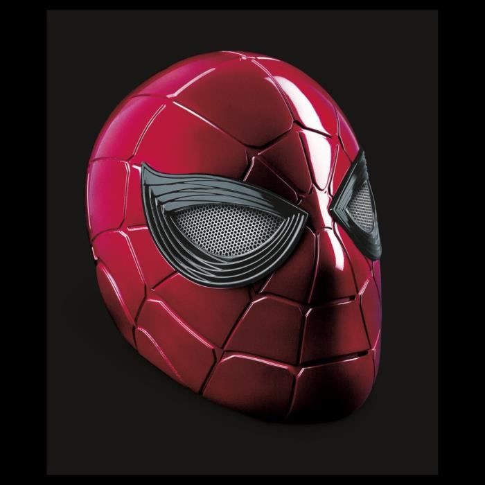Casque Èlectronique IronSpider avec yeux lumineux, 6 rÈglages de luminositÈ et taille ajustable, Marvel Legends Series Spider-Man