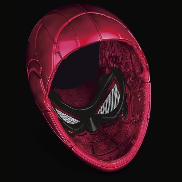 Casque Èlectronique IronSpider avec yeux lumineux, 6 rÈglages de luminositÈ et taille ajustable, Marvel Legends Series Spider-Man