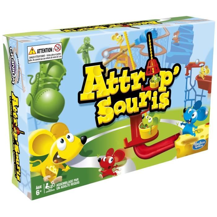 Attrap'souris, Jeu de société enfant, Jeu de plateau, Des 6 ans, Hasbro Gaming