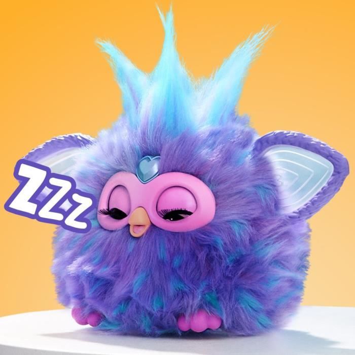 Furby violet, 15 accessoires, peluche interactive pour filles et garçons, animatronique activé par la voix, a partir de 6 ans