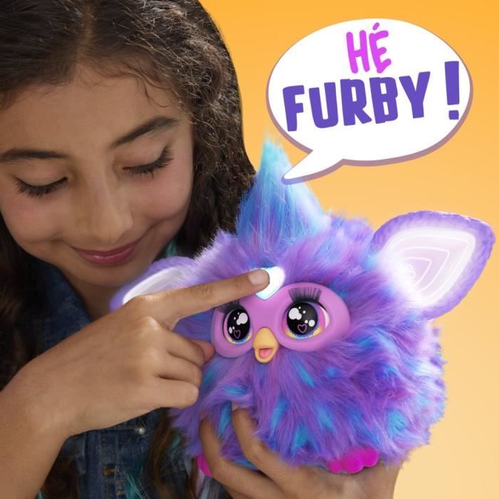 Furby violet, 15 accessoires, peluche interactive pour filles et garçons, animatronique activé par la voix, a partir de 6 ans