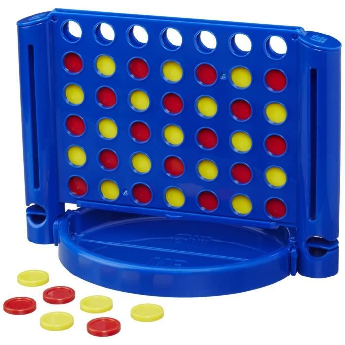 Puissance 4 Voyage, jeu de société de voyage pour 2 joueurs, jeu de voyage, Des 6 ans, Hasbro Gaming