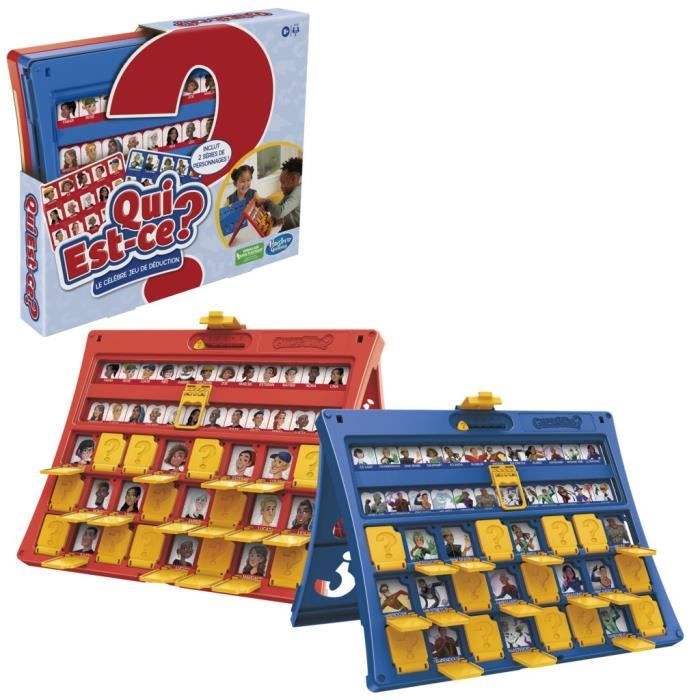 Qui est-ce ? classique, jeu de plateau pour enfants a partir de 6 ans, 2 joueurs