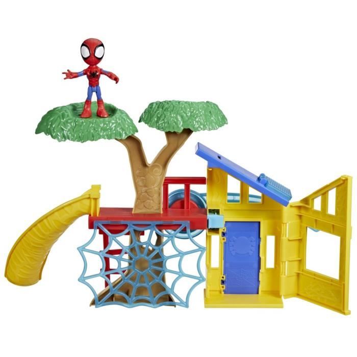 Spidey Coffret Aire de jeu Spidey, avec figurine Spidey de 10 cm, des 3 ans, Marvel Spidey et ses Amis Extraordinaires