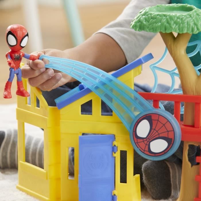 Spidey Coffret Aire de jeu Spidey, avec figurine Spidey de 10 cm, des 3 ans, Marvel Spidey et ses Amis Extraordinaires
