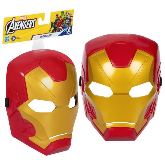 Masque d'Iron Man déguisement, design classique, pour enfants a partir de 5 ans, Marvel, Avengers: Endgame